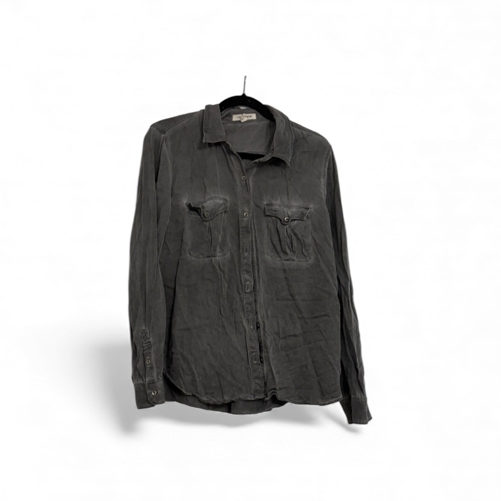 Gray Button-Up Shirt